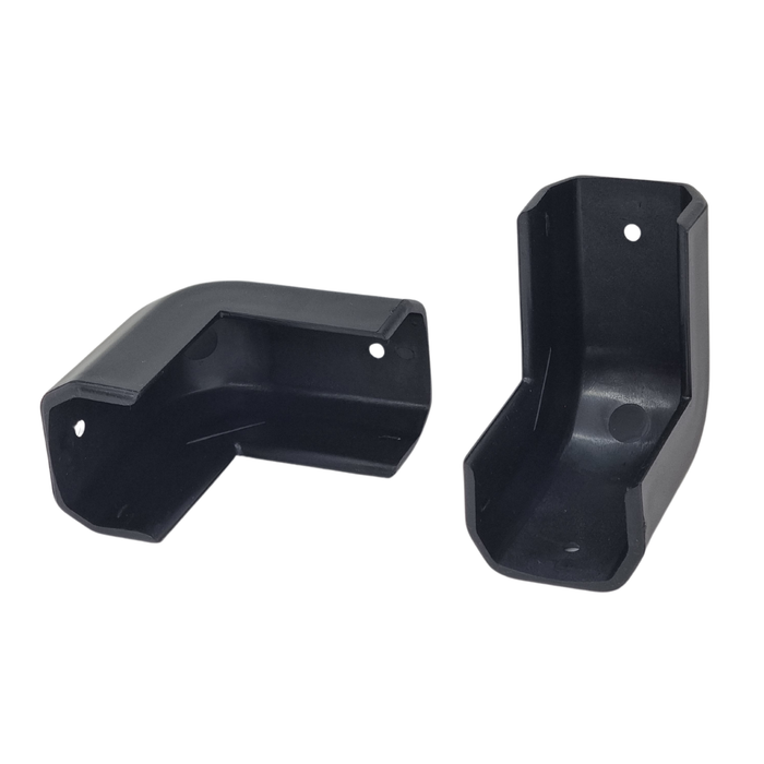 Gunwale Rubber Corner Caps Black Pair