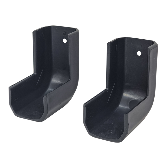 Gunwale Rubber Corner Caps Black Pair