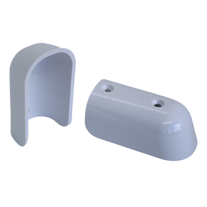 gunwale end caps white
