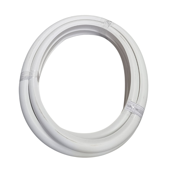 White 'D' Pontoon Fender Buffer With Lip 81mm Per Metre