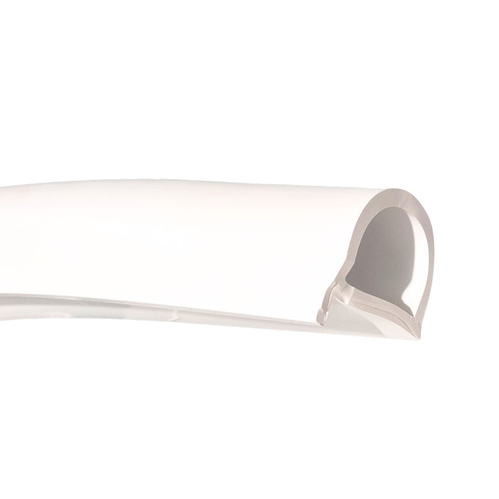 White 'D' Pontoon Fender Buffer With Lip 81mm Per Metre