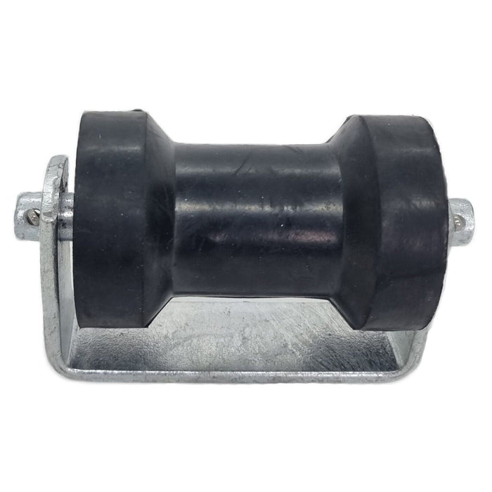 Boat Trailer Roller Assembly With Flat Bracket