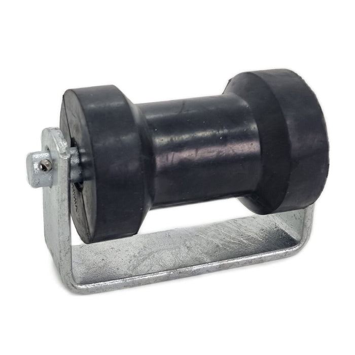 Boat Trailer Roller Assembly With Flat Bracket