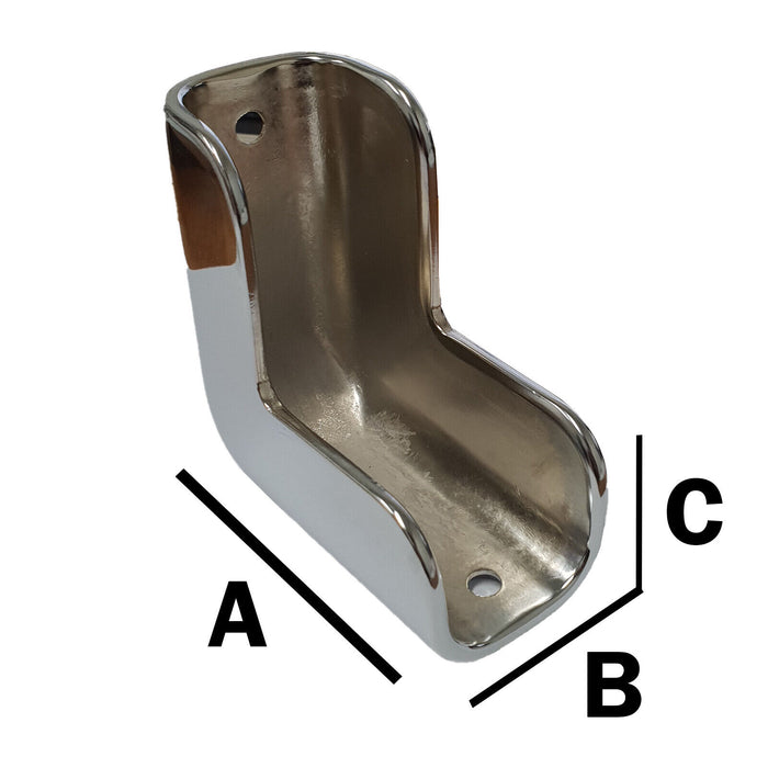 metal gunwale corner caps dimensions