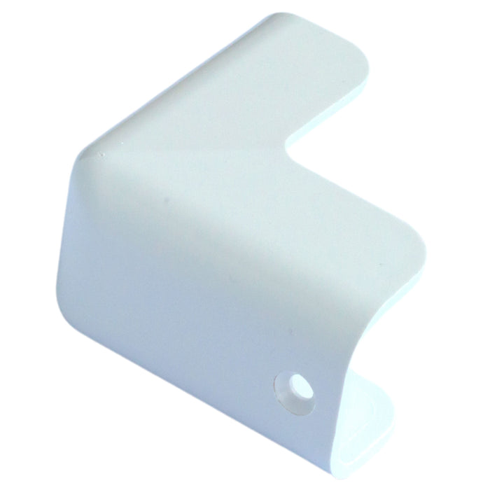 gunwale corner caps white 40mm single down