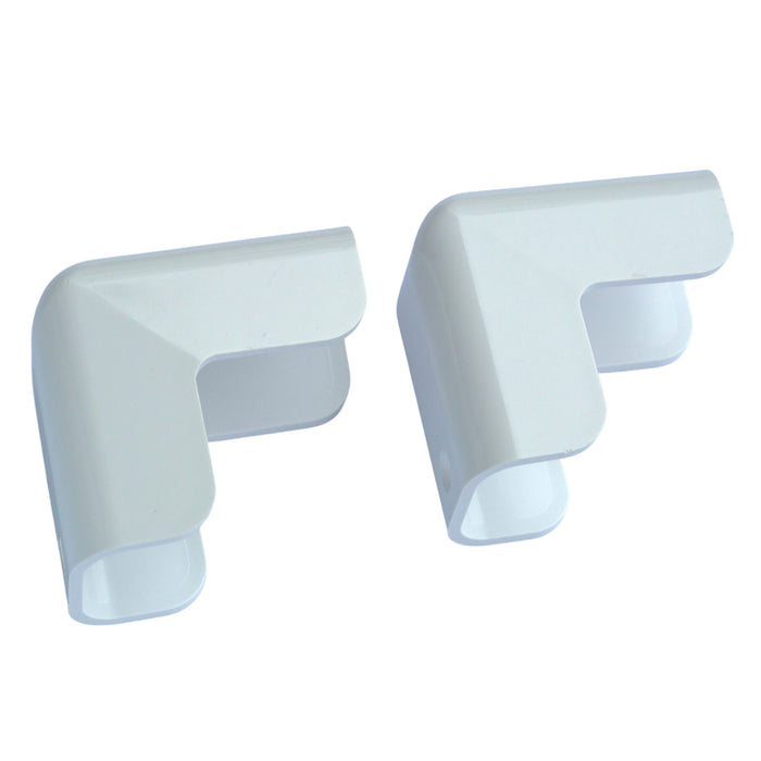 gunwale corner caps white 40mm side