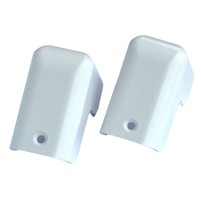 gunwale corner caps white 40mm front