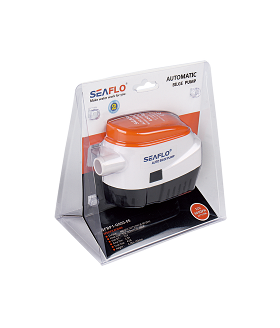 SEAFLO Auto Bilge Pump 750 GPH 12V – Built-in Float Switch