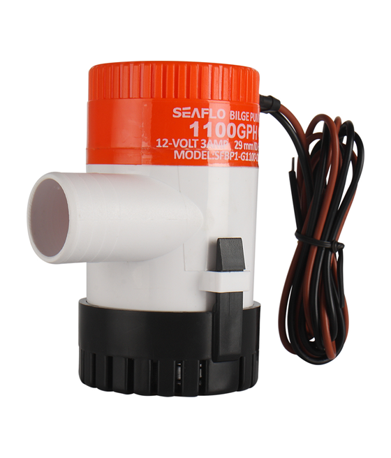 SEAFLO 12V 1100 GPH Non-Automatic Bilge Pump | Submersible Marine