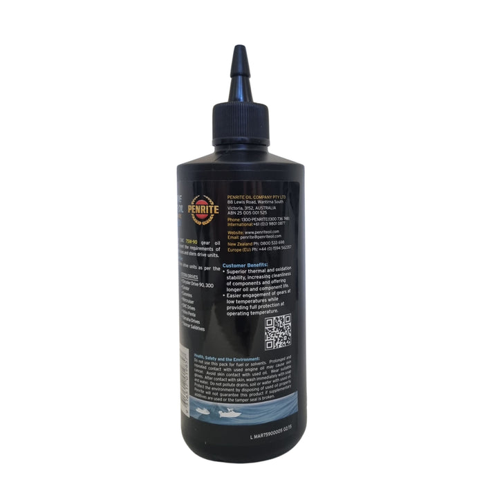 Penrite Marine Gear Oil Full Synthetic 75W-90 500ml