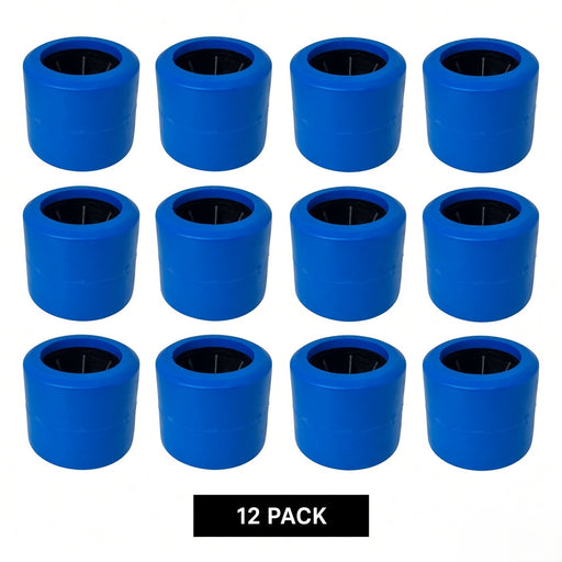 12 pack blue 4 inch smooth wobble rollers 20mm bore