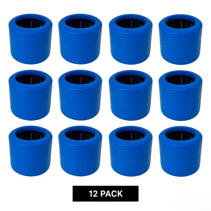 12 pack blue 4 inch smooth wobble rollers 20mm bore