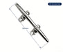 200mm 316 stainless slimline bar cleat with length callout