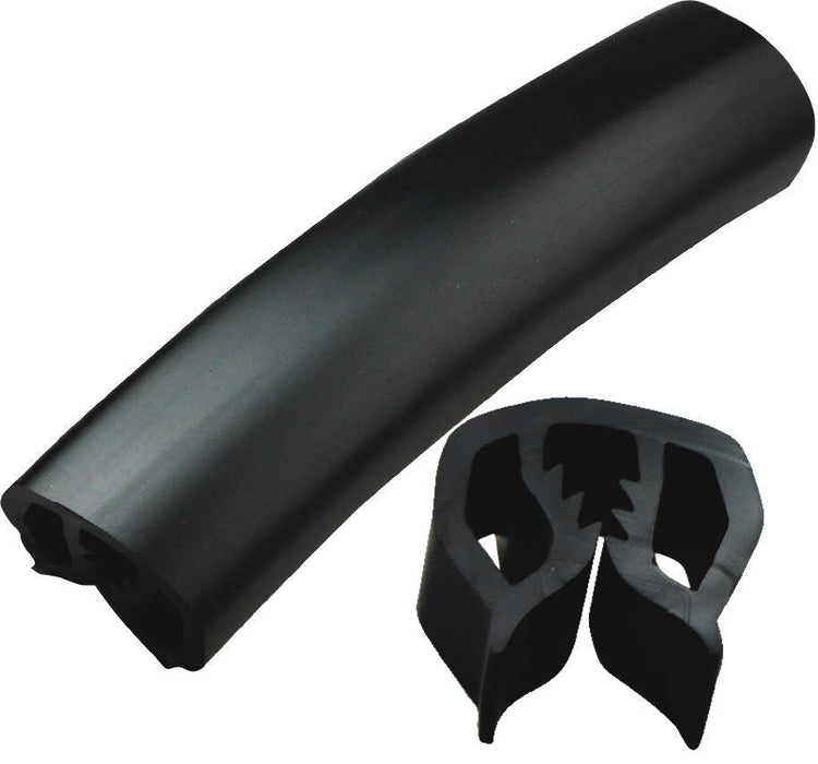 Gunwale Rubber Black 55mm - 1 Metre Length