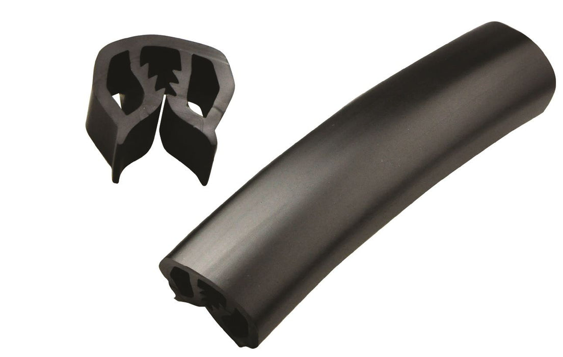 Gunwale Rubber Black 55mm - 1 Metre Length