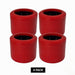 4 pack red 4 inch smooth wobble rollers for fibreglass boat trailers