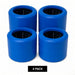 4 pack of 4 inch smooth wobble rollers in blue