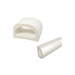 64mm white D-section pontoon fender profile and length view