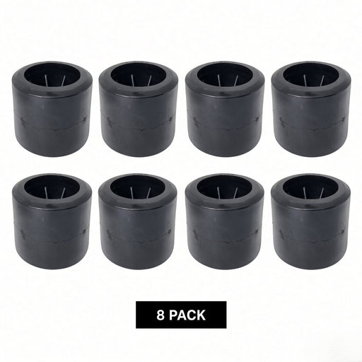 8 pack black 4 inch polyurethane wobble rollers