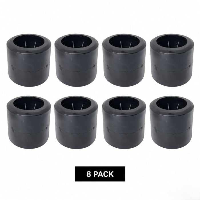 8 pack black 4 inch polyurethane wobble rollers