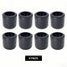 8 pack black 4 inch polyurethane wobble rollers
