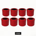 8 pack blue smooth wobble rollers for alloy boat trailers