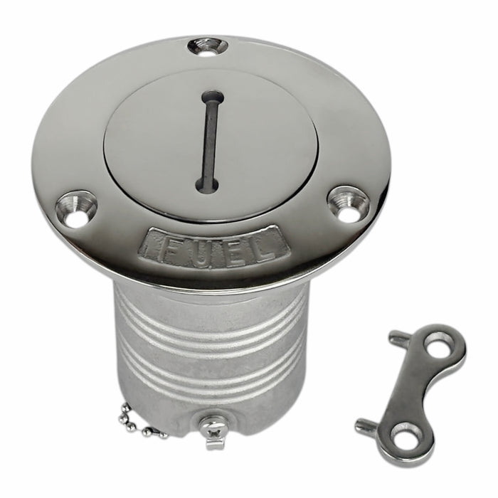 316 stainless fuel deck filler 38mm 1.5 inch with key and chain