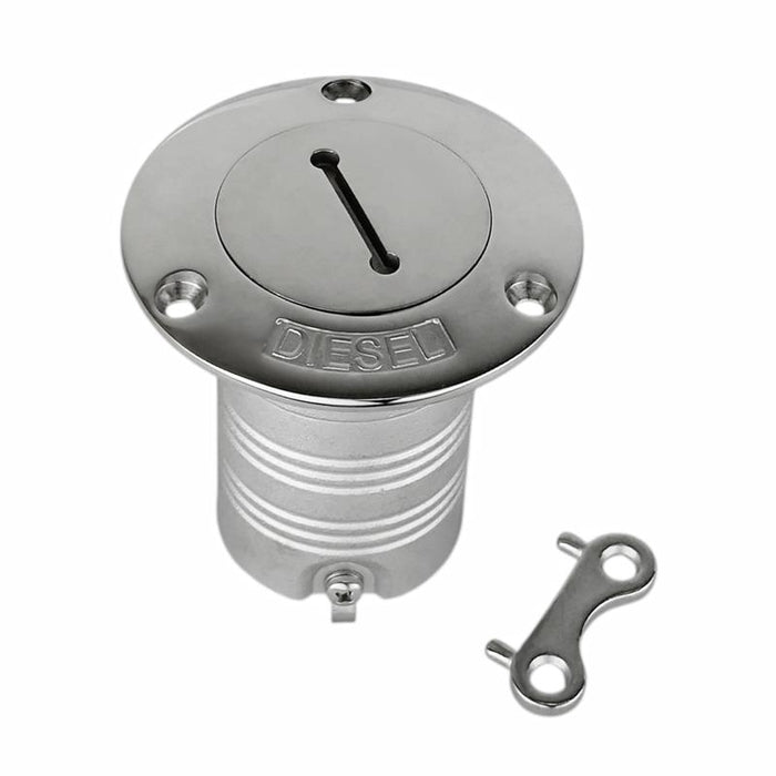316 stainless diesel deck filler 38mm 1.5 inch with key