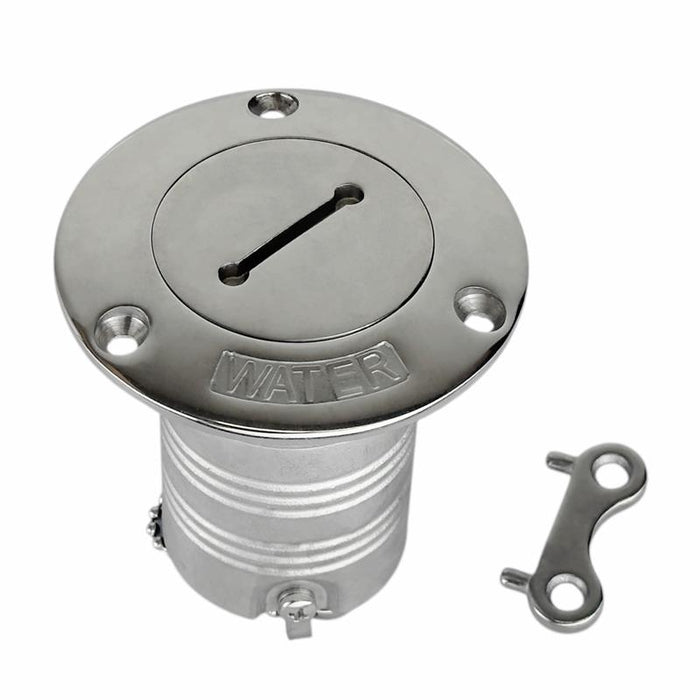 316 stainless water deck filler 38mm 1.5 inch with key and chain