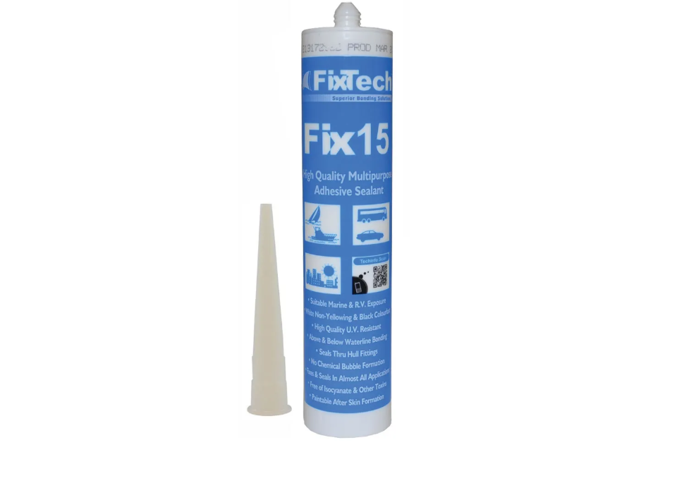 Fixtech White Fix15 Adhesive Sealant 290mL White