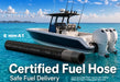 6mm A1 certified marine fuel hose black rubber sold per metre
