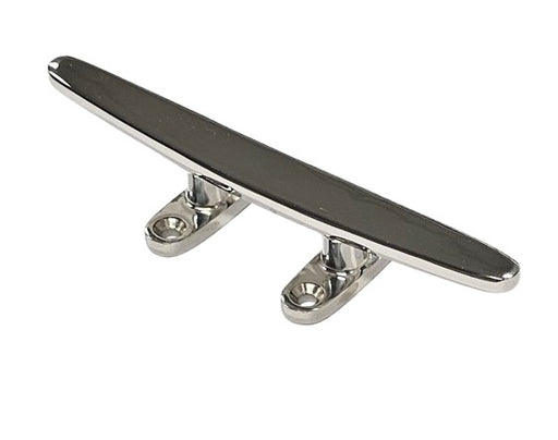 316 stainless low profile boat cleat 200mm 4-hole