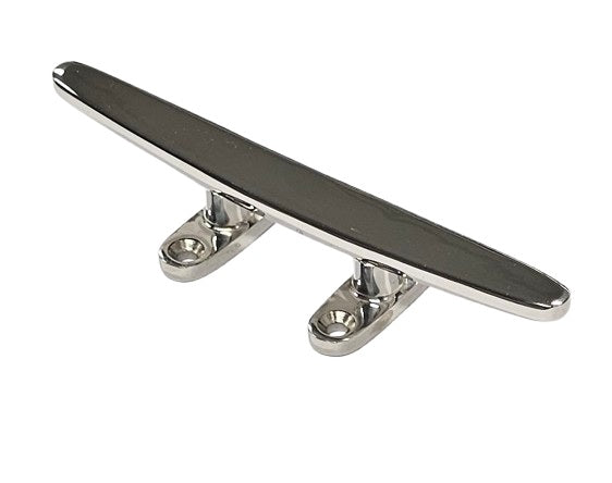 316 stainless low profile boat cleat 200mm 4-hole