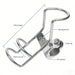 Rod holder dimensions: 170mm long, 25mm rail, 40mm max rod, 316 stainless