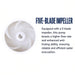 SEAFLO 1100 GPH auto bilge pump five-blade anti-fouling impeller