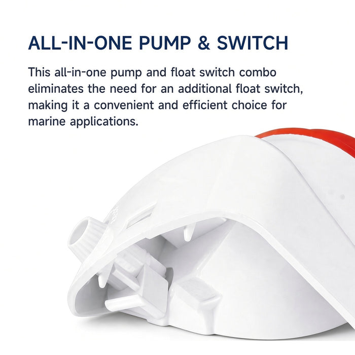 SEAFLO Auto Bilge Pump 750 GPH 12V – Built-in Float Switch