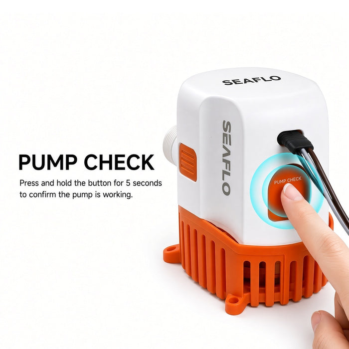 SEAFLO 12V 1500 GPH Automatic Bilge Pump | 17 Series Electronic Sensor