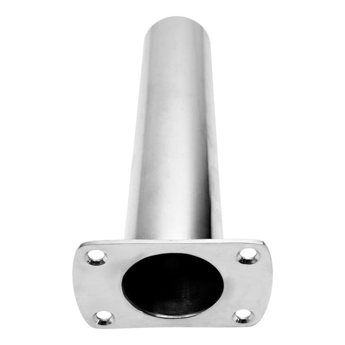 Slimline 316 stainless steel rod holder 90 degree flush mount 200mm
