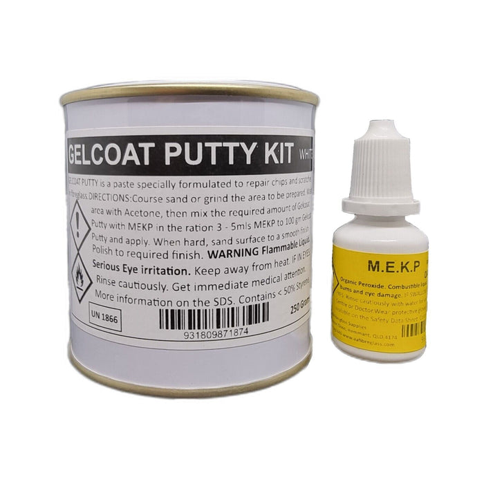 Gelcoat Putty Fibreglass Repair Kit 100g or 250g