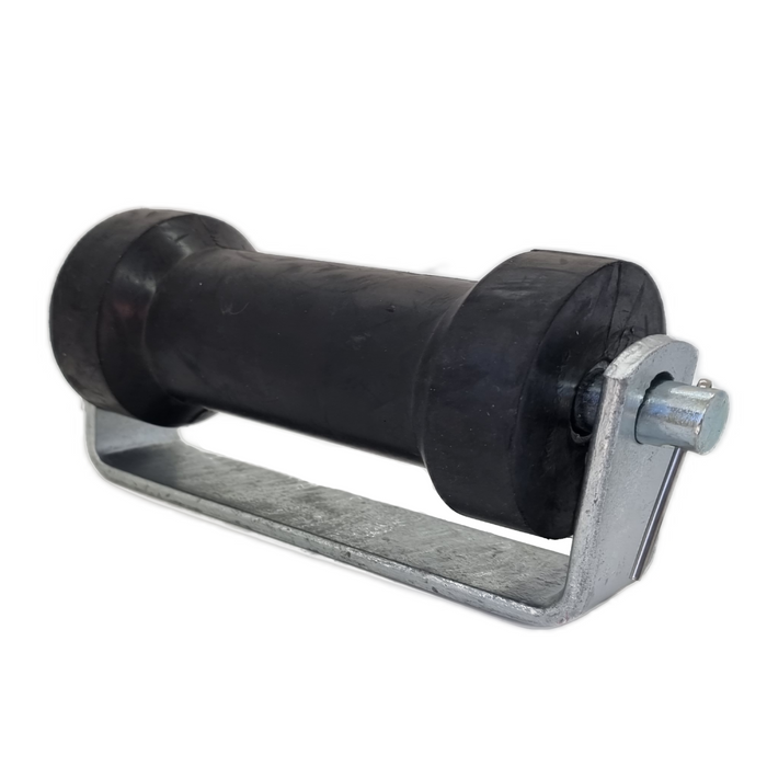 Boat Trailer Roller Assembly With Flat Bracket