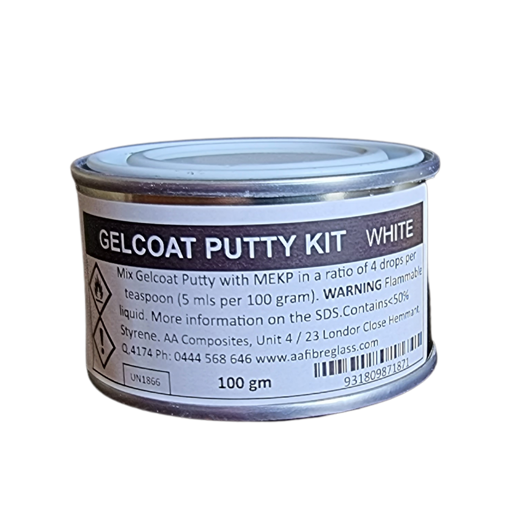 Gelcoat Putty Fibreglass Repair Kit 100g or 250g — MW Boating