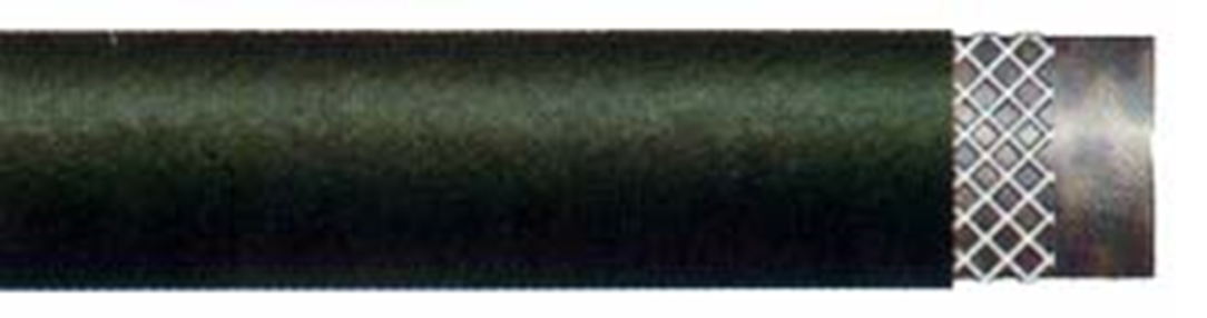 0mm black SAE 30R7 outboard fuel hose cut length, above-deck marine fuel line