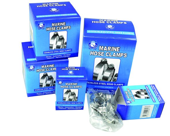 Stainless Steel Marine Hose Clamps 10 Pack suits 6mm - 10mm Hose